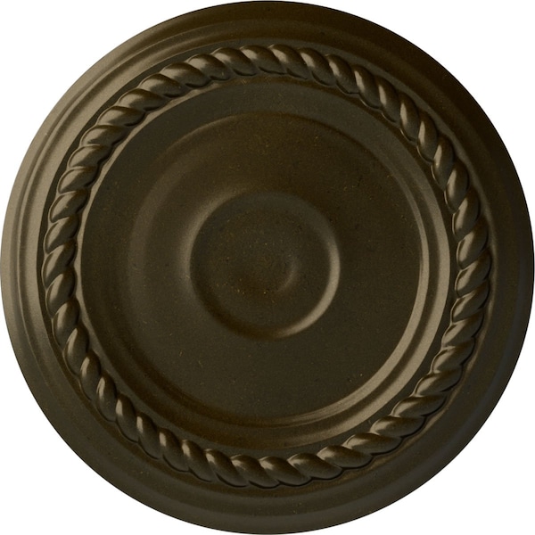 Ekena Millwork Small Alexandria Ceiling Medallion (Fits Canopies up to 4 5/8"), 7 7/8"OD x 3/4"P, Green Gold CM07ALGGS - main